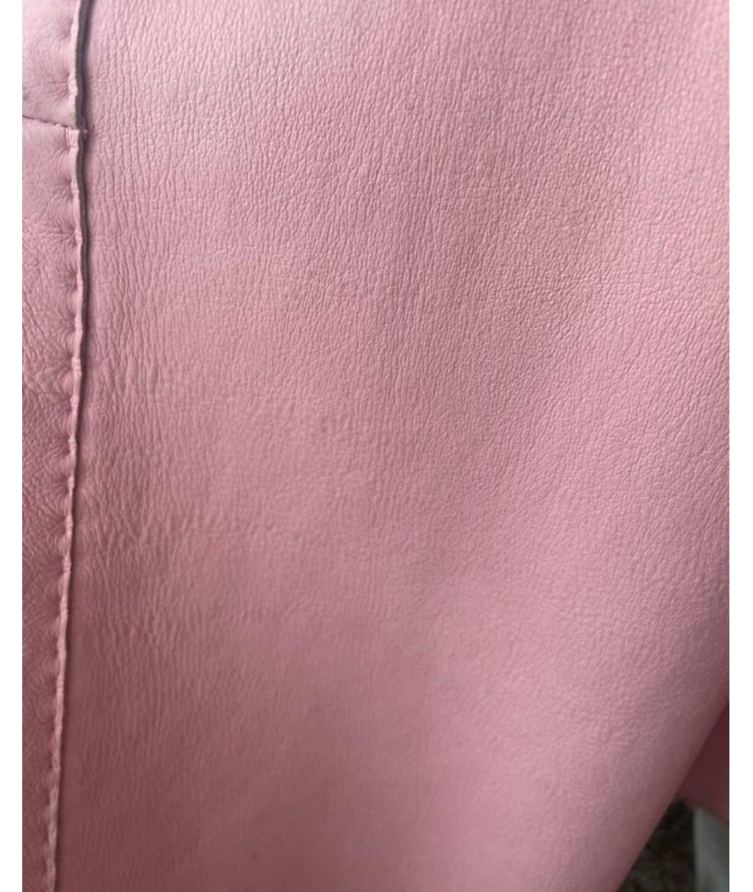 MAX MARA Розовое меховое пальто, фото 7