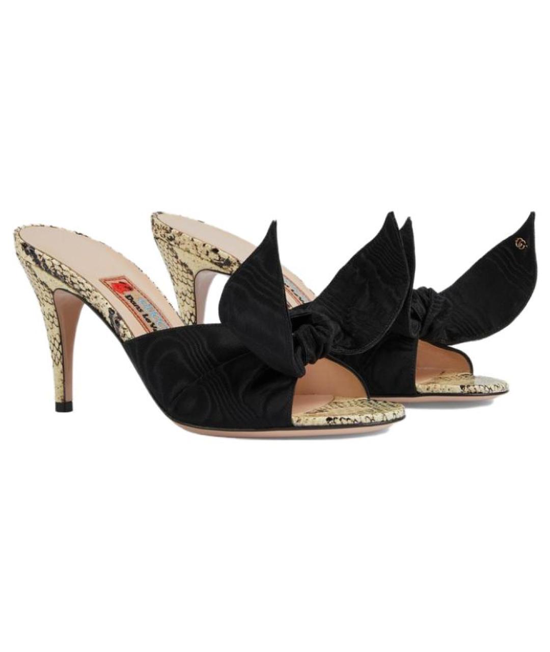 GUCCI Черные мюли, фото 3