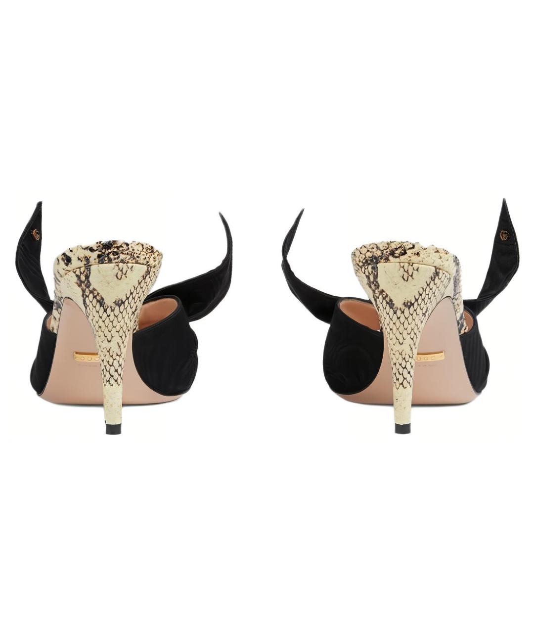 GUCCI Черные мюли, фото 4