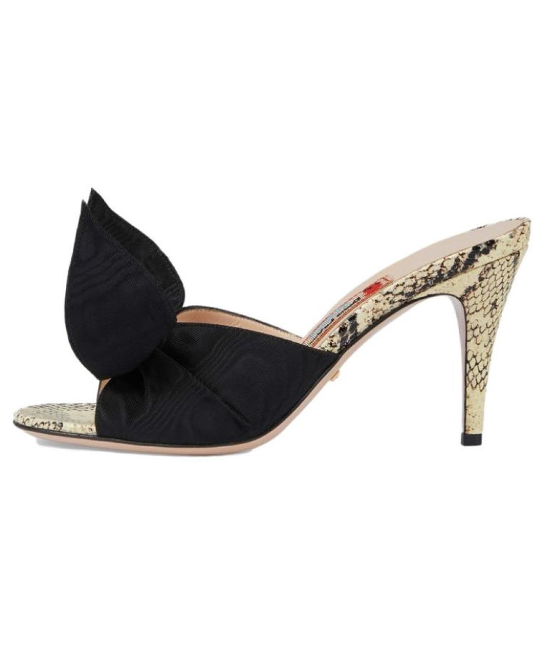 GUCCI Черные мюли, фото 2