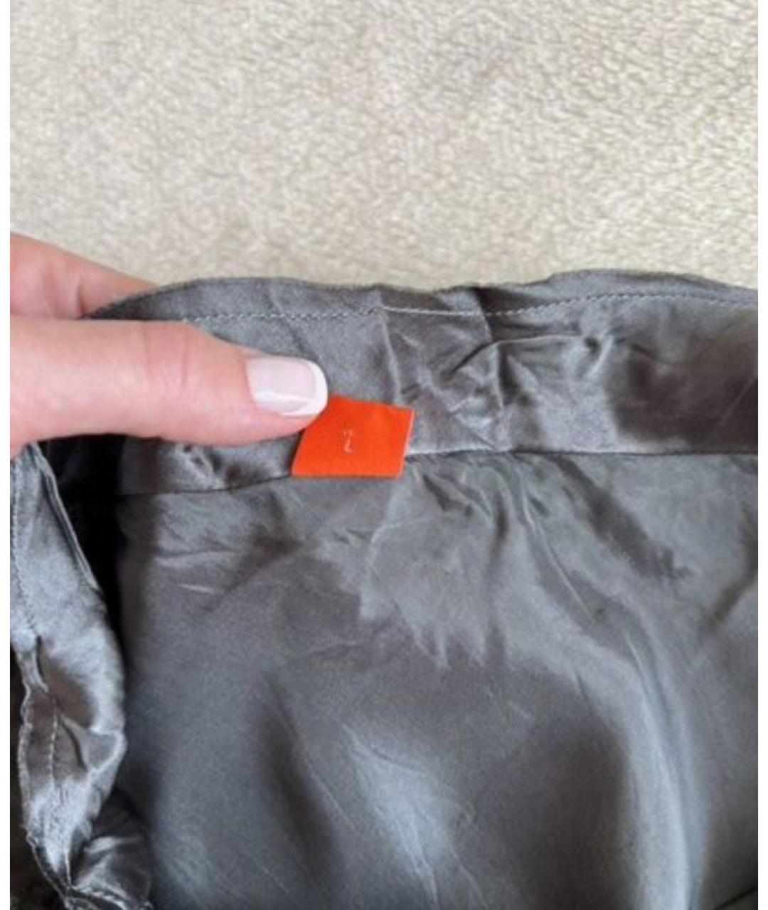 HUGO BOSS Антрацитовая ацетатная майка, фото 5