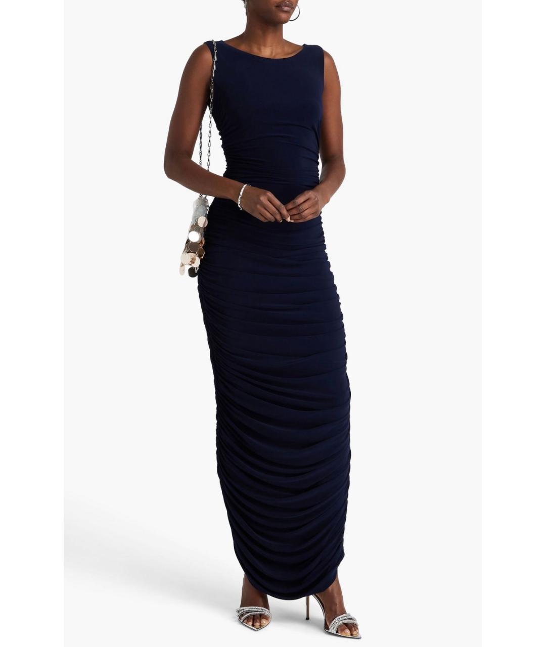 NORMA KAMALI Темно-синее коктейльное платье, фото 2