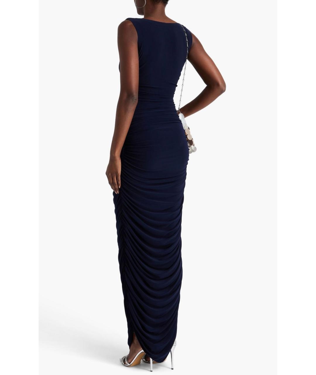 NORMA KAMALI Темно-синее коктейльное платье, фото 3