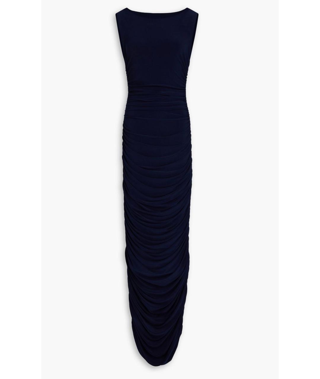 NORMA KAMALI Темно-синее коктейльное платье, фото 4