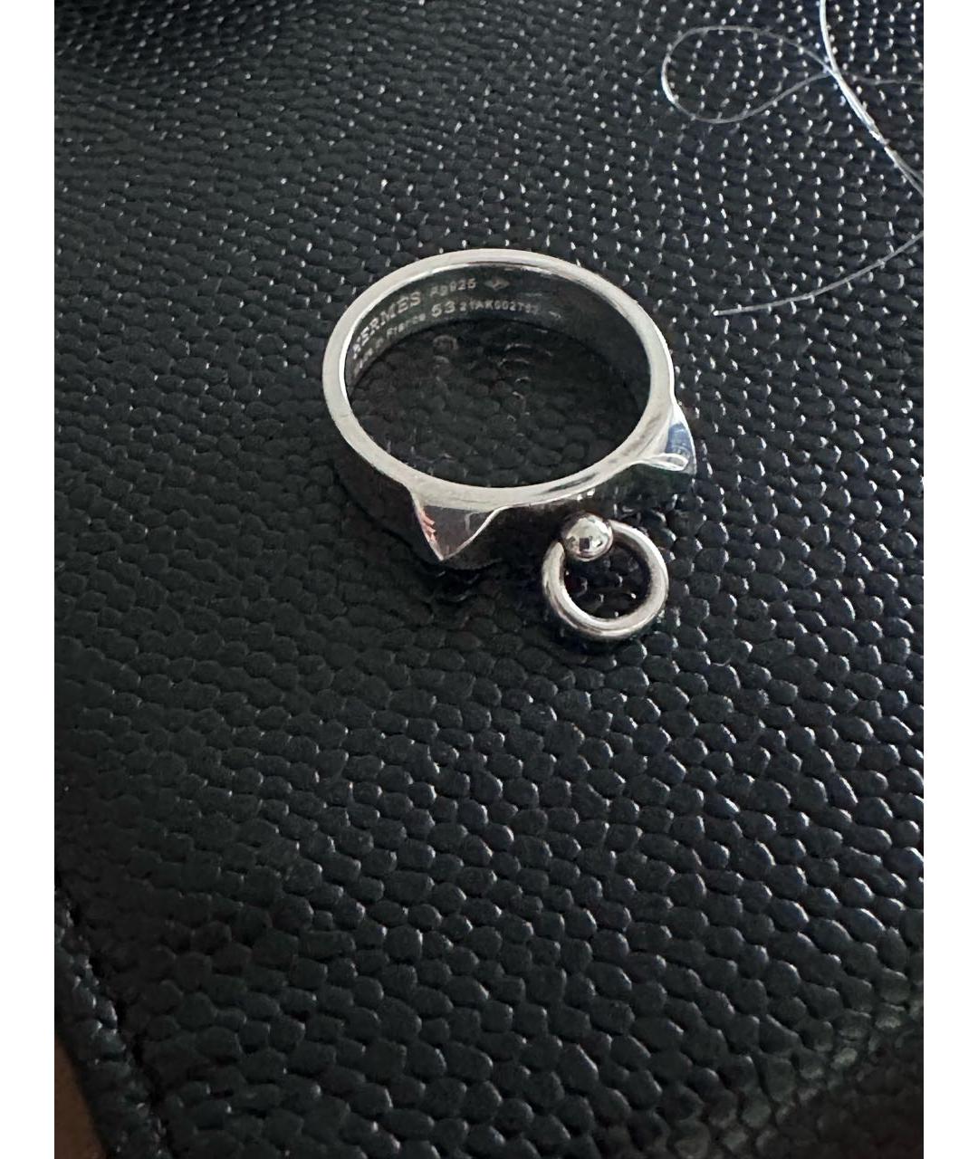 HERMES Серебряное серебряное кольцо, фото 3