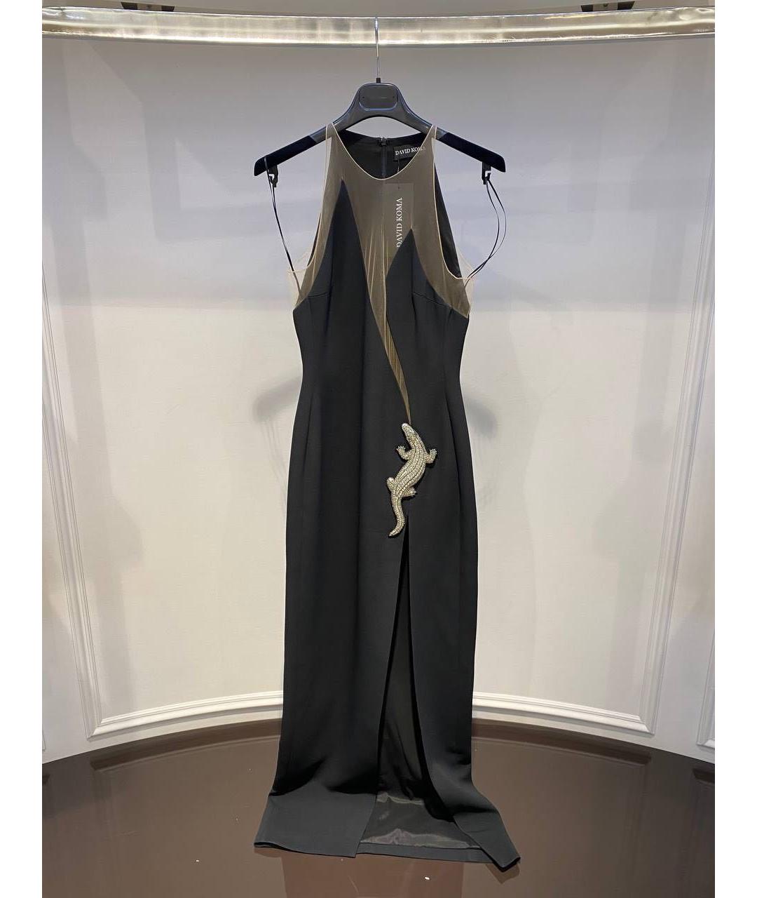 DAVID KOMA Черное вечернее платье, фото 2