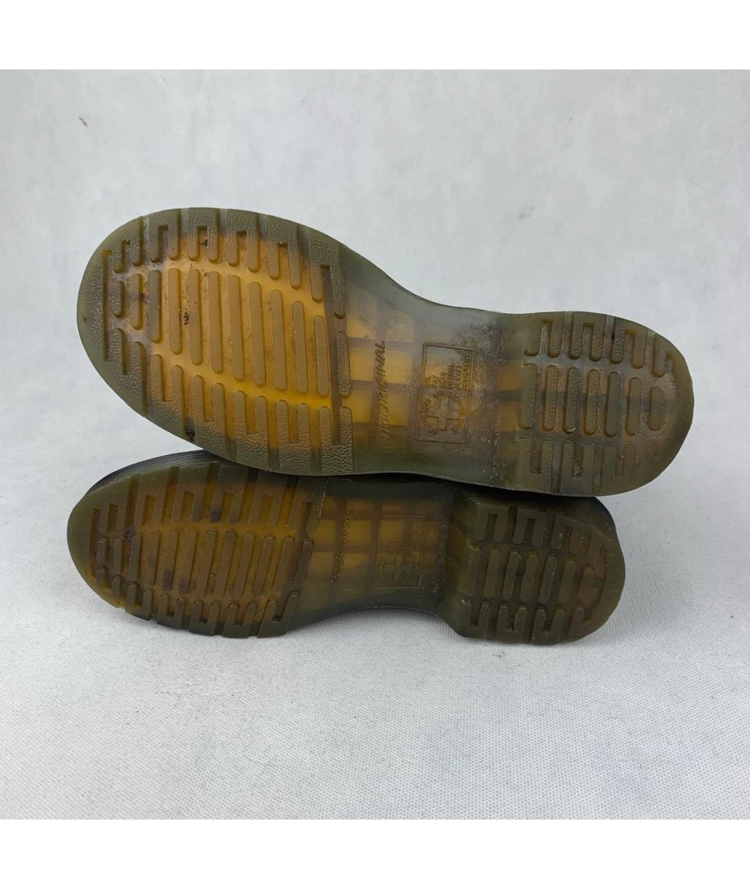 DR. MARTENS Фиолетовые кожаные ботинки, фото 5