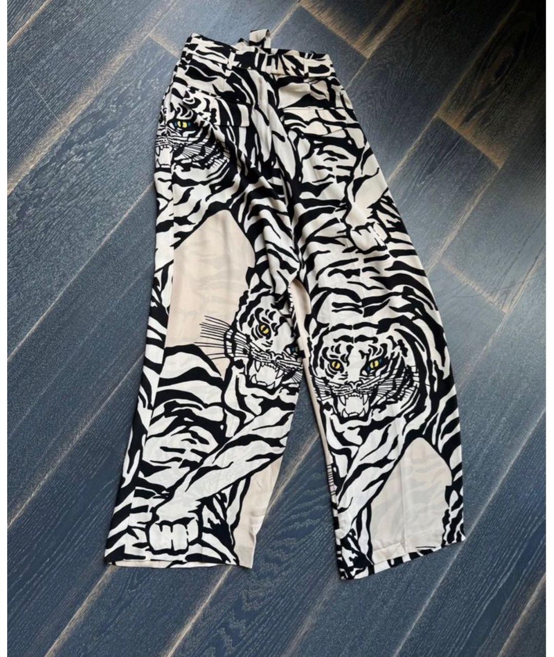 VALENTINO Мульти шелковые брюки широкие, фото 2