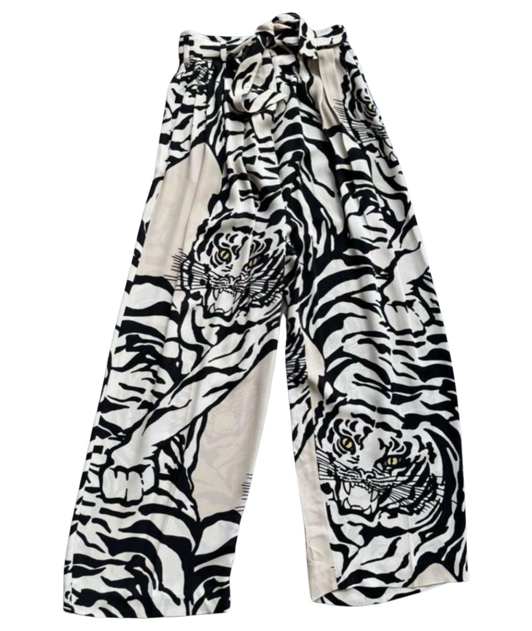 VALENTINO Мульти шелковые брюки широкие, фото 1