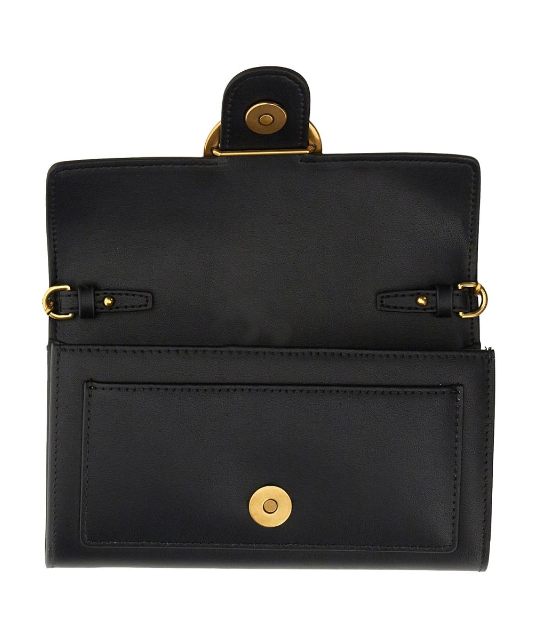 PINKO Черный кожаный кошелек, фото 4