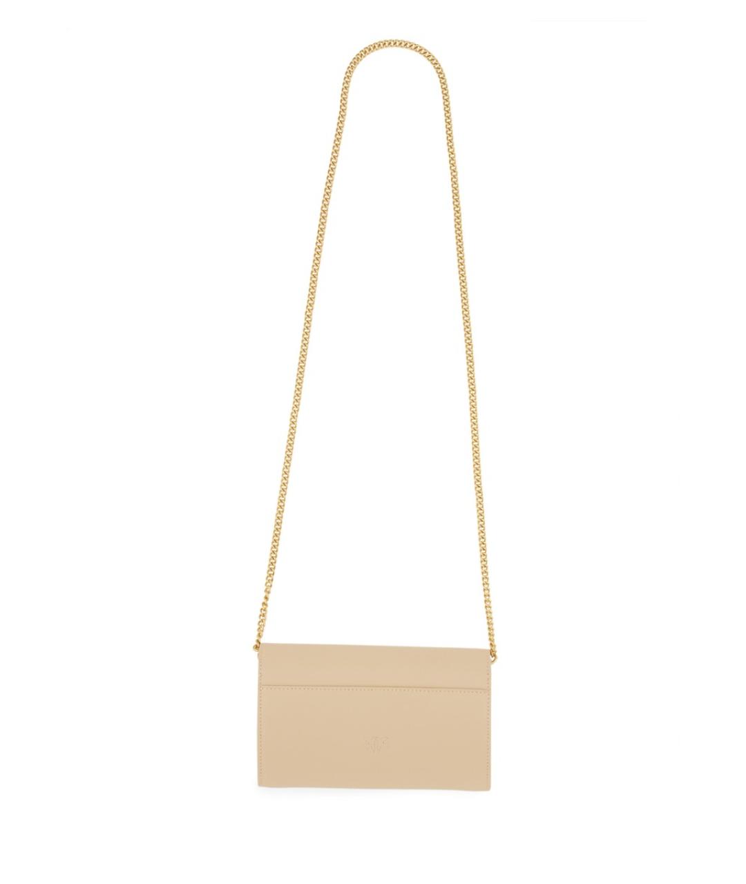 PINKO Бежевый кожаный кошелек, фото 2