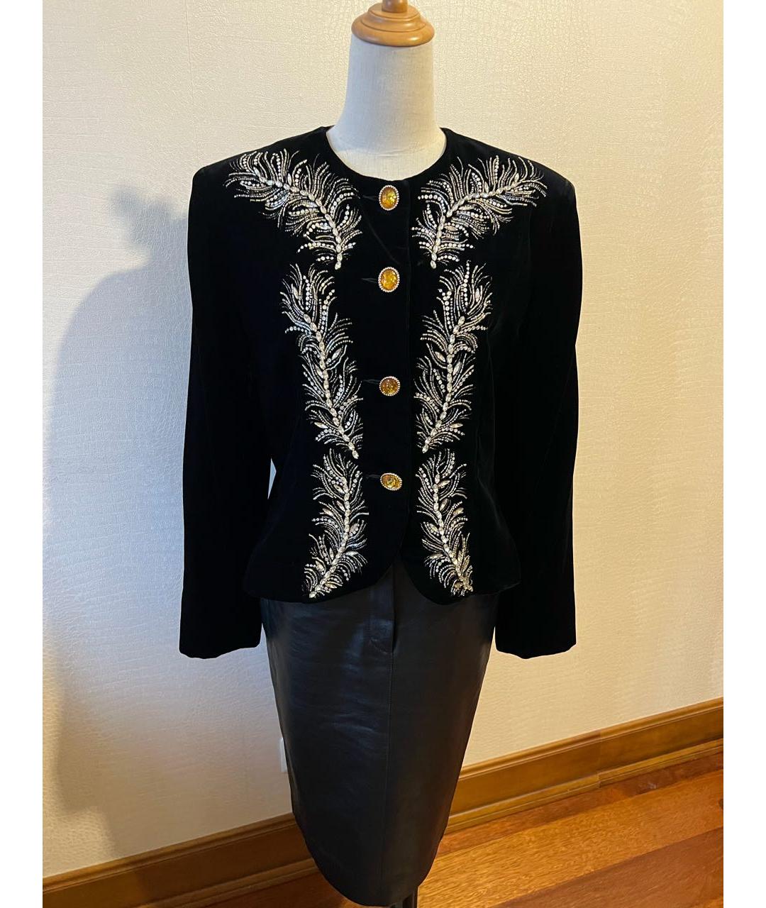 CHRISTIAN DIOR Черный вискозный жакет/пиджак, фото 7