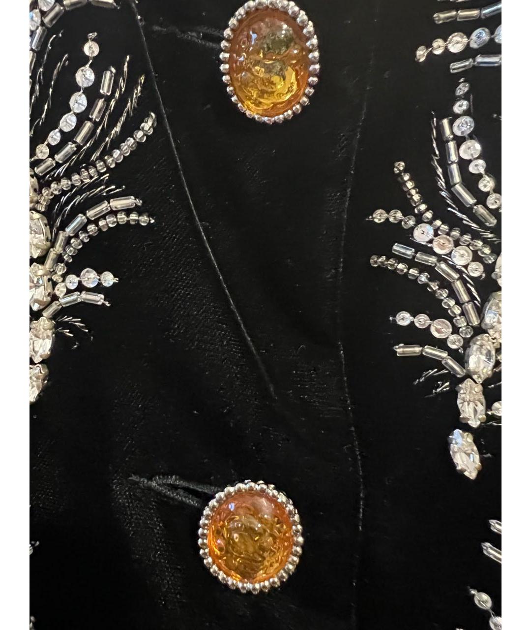 CHRISTIAN DIOR Черный вискозный жакет/пиджак, фото 4