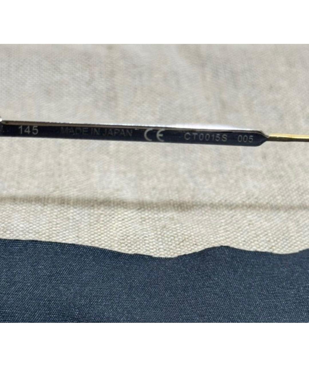 CARTIER Золотые металлические солнцезащитные очки, фото 7