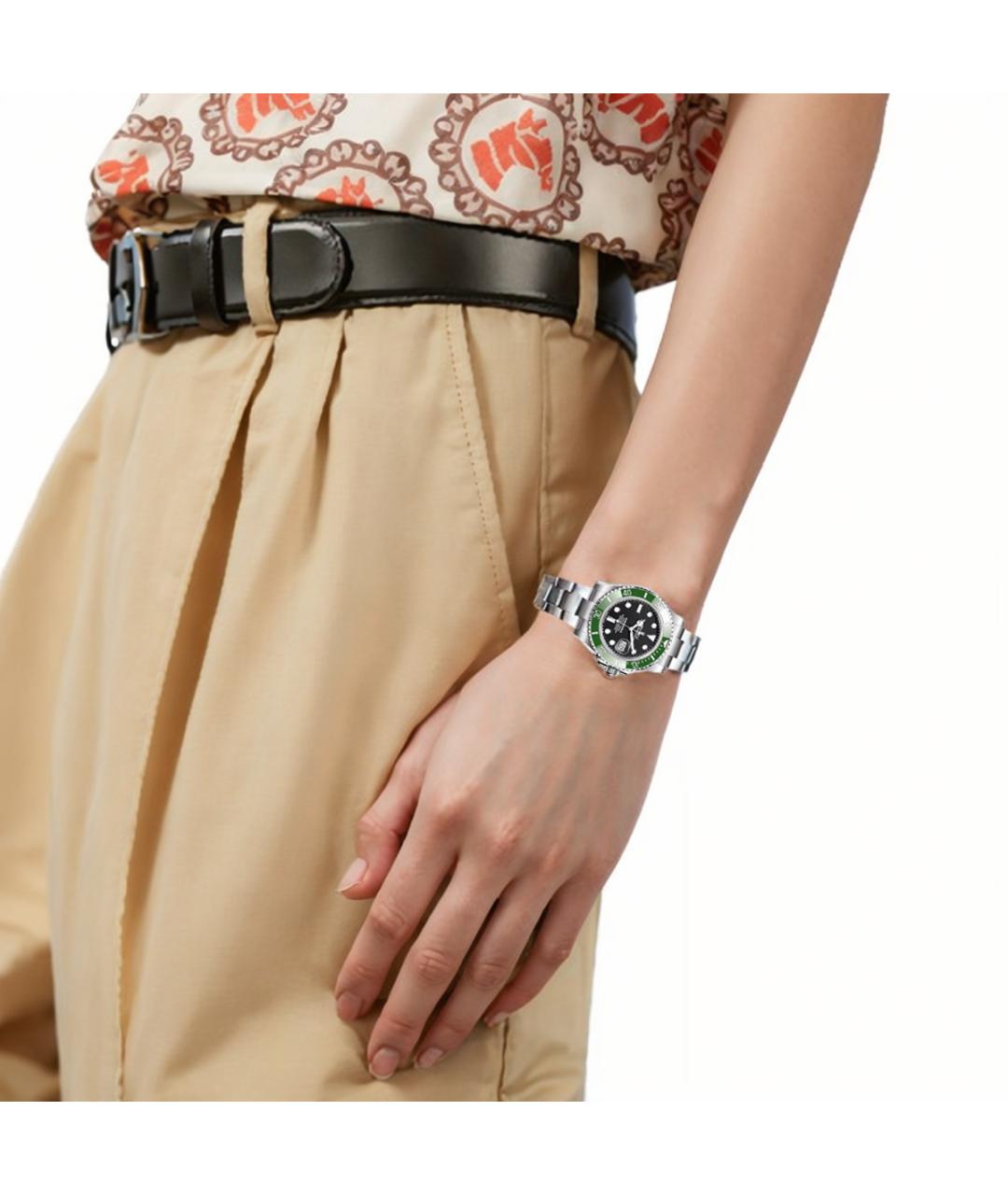 ROLEX Серебряные часы, фото 2