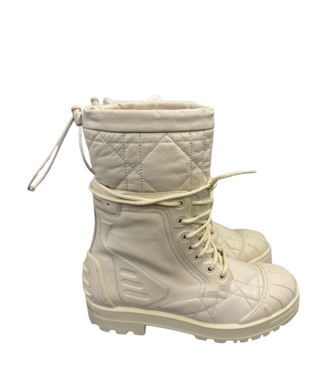 CHRISTIAN DIOR Бежевые ботинки, фото 1