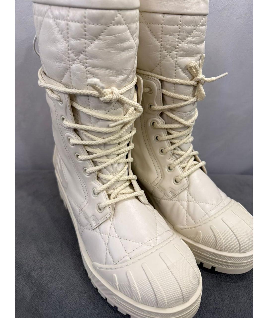 CHRISTIAN DIOR Бежевые ботинки, фото 3