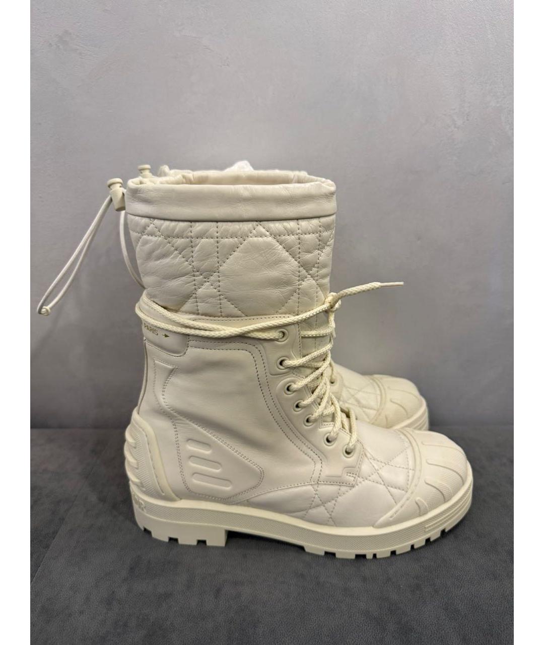 CHRISTIAN DIOR Бежевые ботинки, фото 8