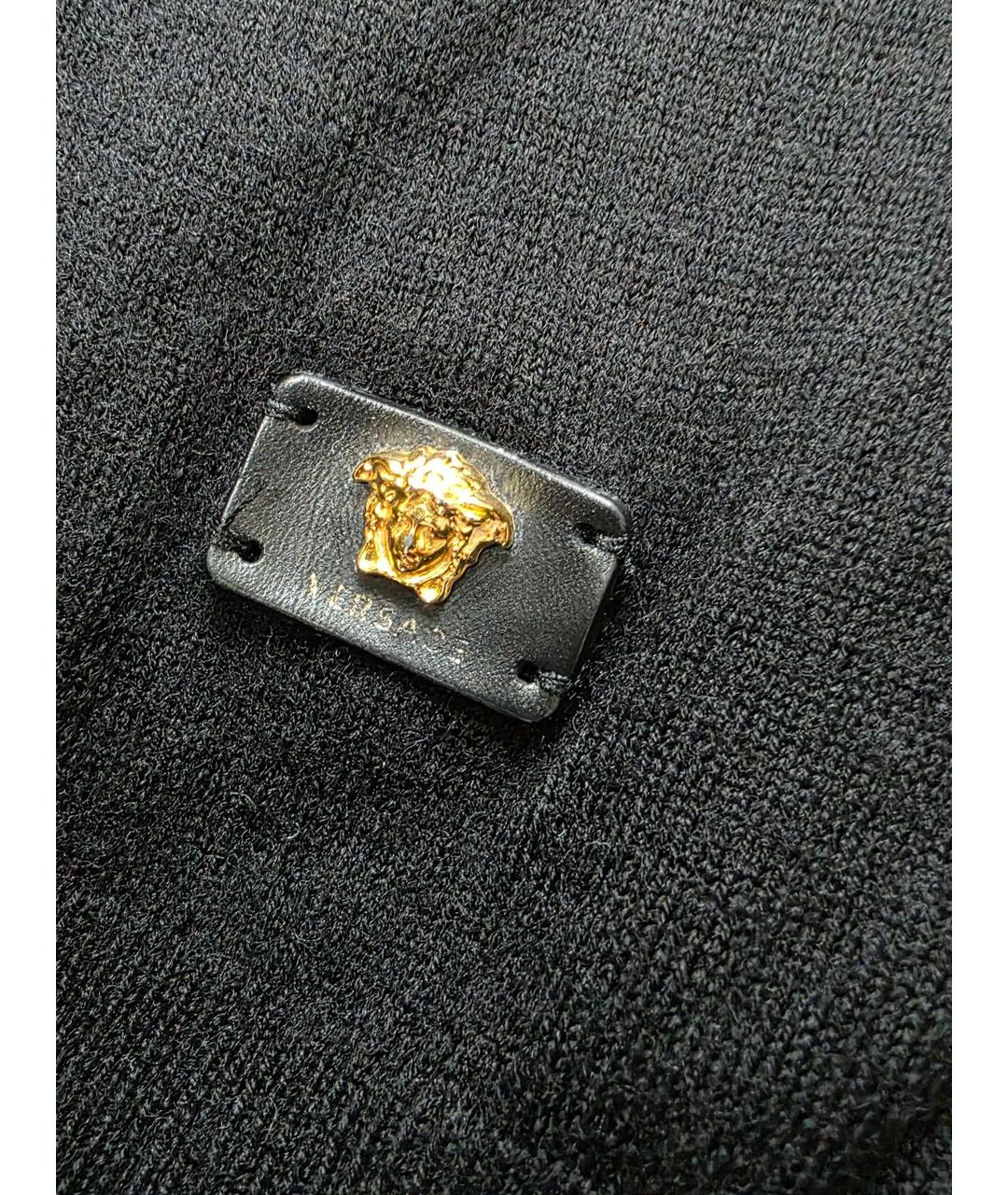 VERSACE Черный шерстяной джемпер / свитер, фото 2