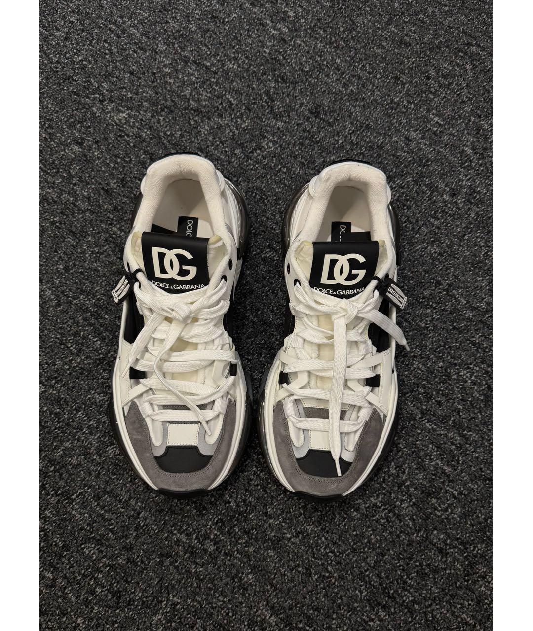 DOLCE&GABBANA Мульти текстильные низкие кроссовки / кеды, фото 3