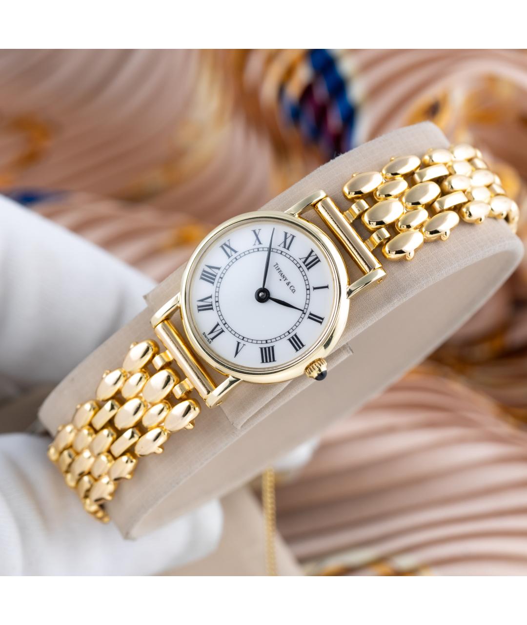 TIFFANY&CO Золотые часы из желтого золота, фото 8