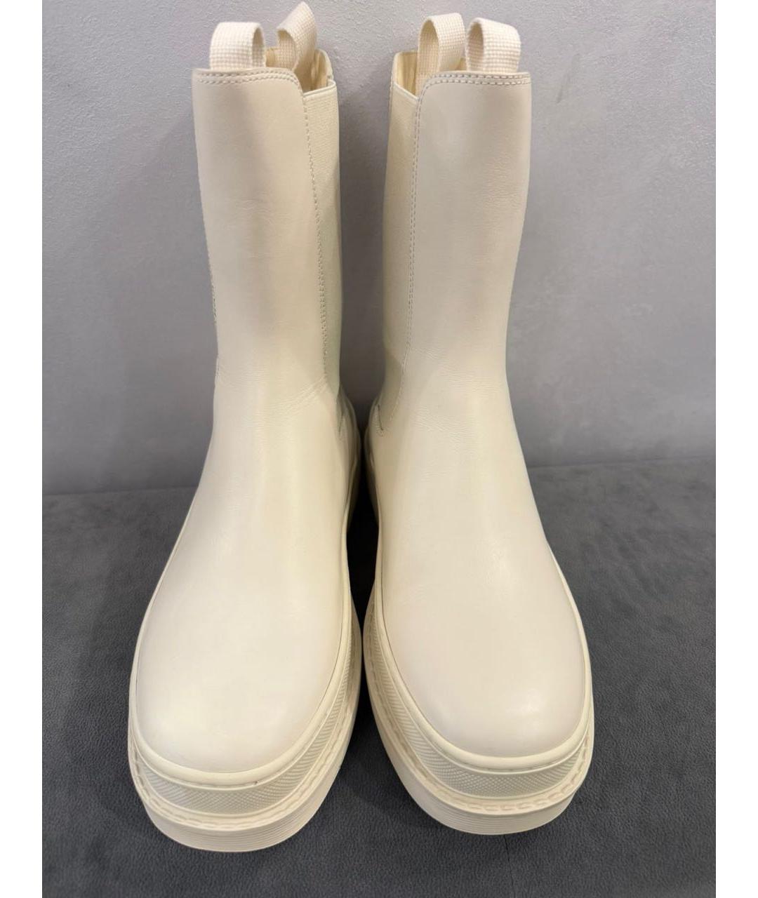 CHRISTIAN DIOR Бежевые кожаные полусапоги, фото 4