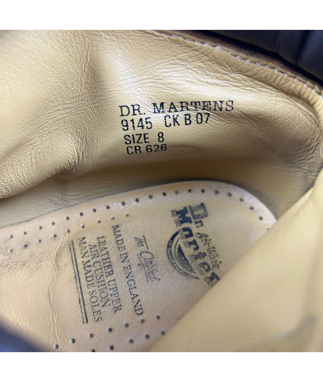 DR. MARTENS Коричневые кожаные высокие ботинки, фото 8