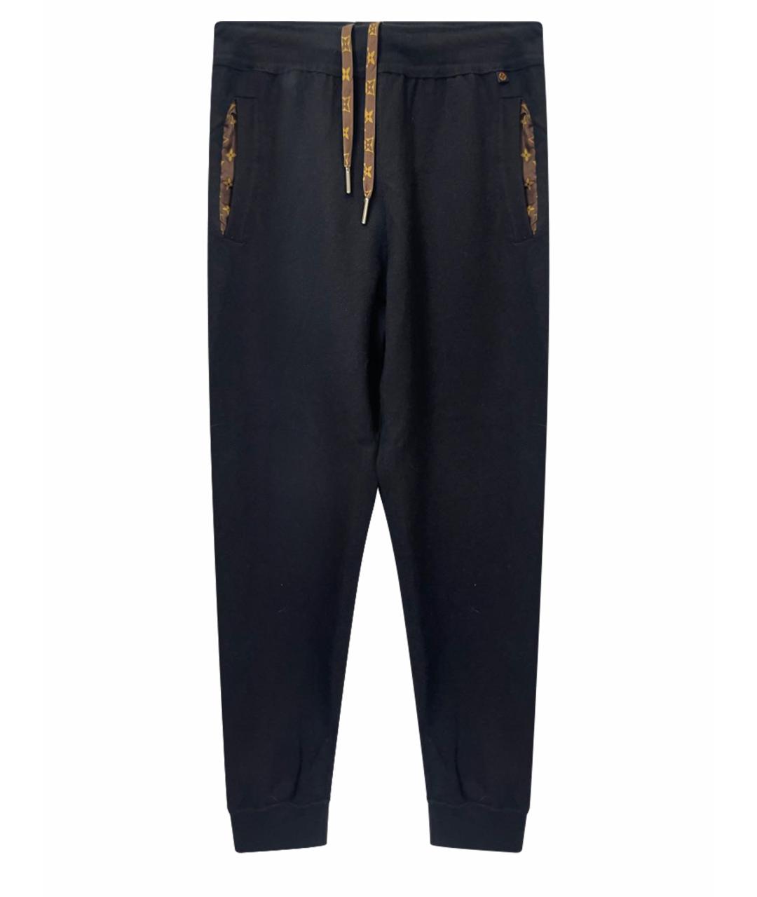 LOUIS VUITTON Черные кашемировые брюки узкие, фото 1