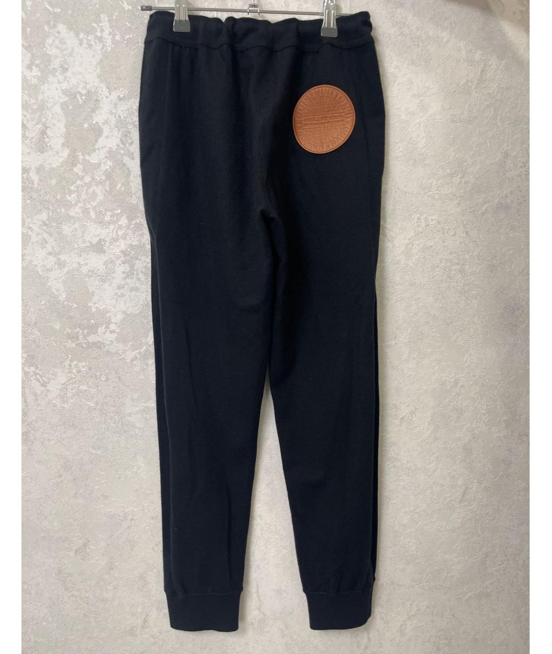 LOUIS VUITTON Черные кашемировые брюки узкие, фото 2