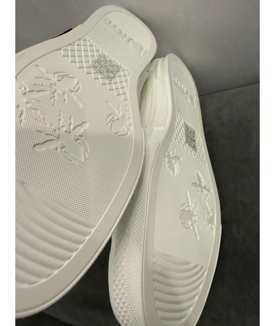 CHRISTIAN DIOR Серые текстильные высокие кроссовки / кеды, фото 6