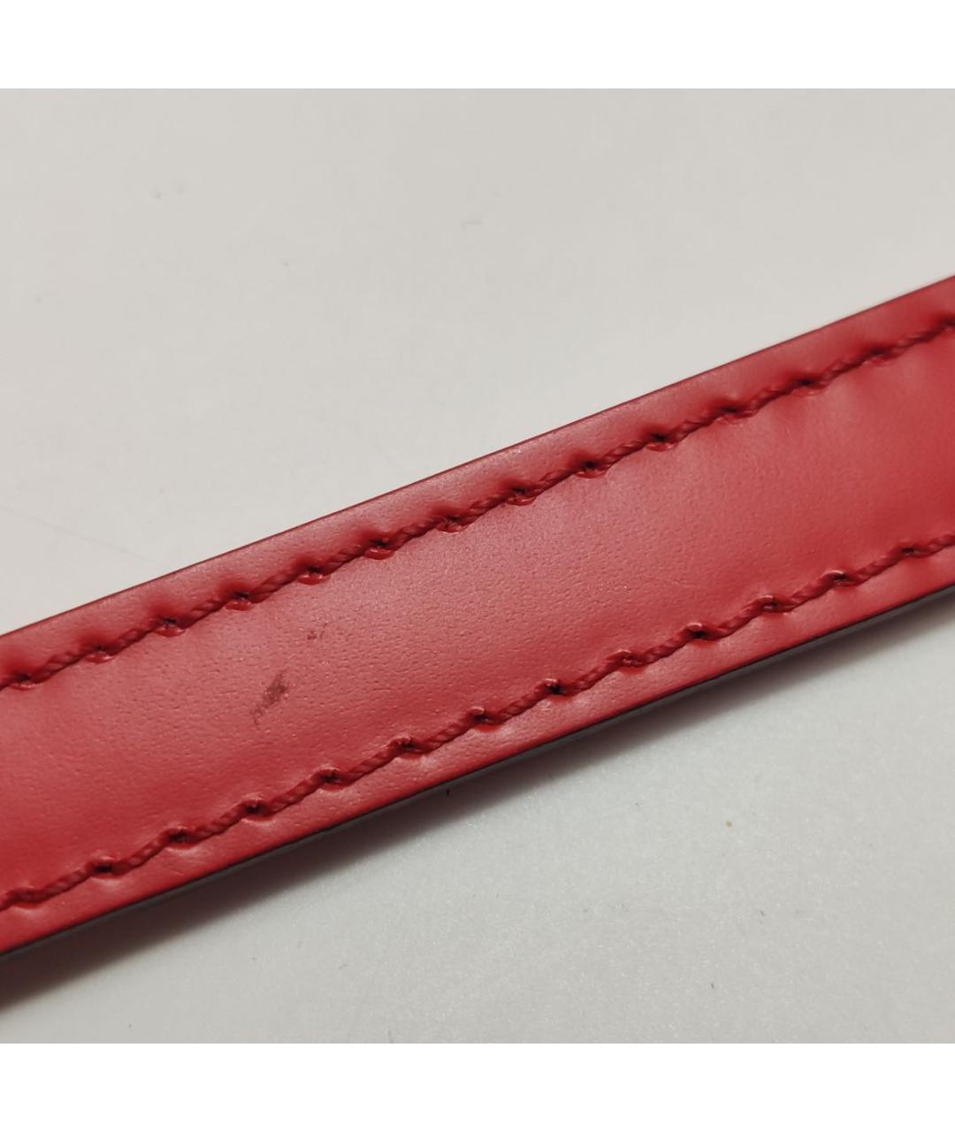 LOUIS VUITTON Красная кожаная сумка через плечо, фото 8