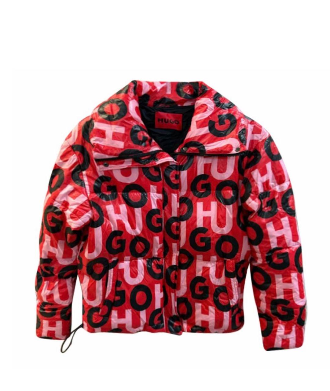 HUGO Красный полиэстеровый пуховик, фото 1