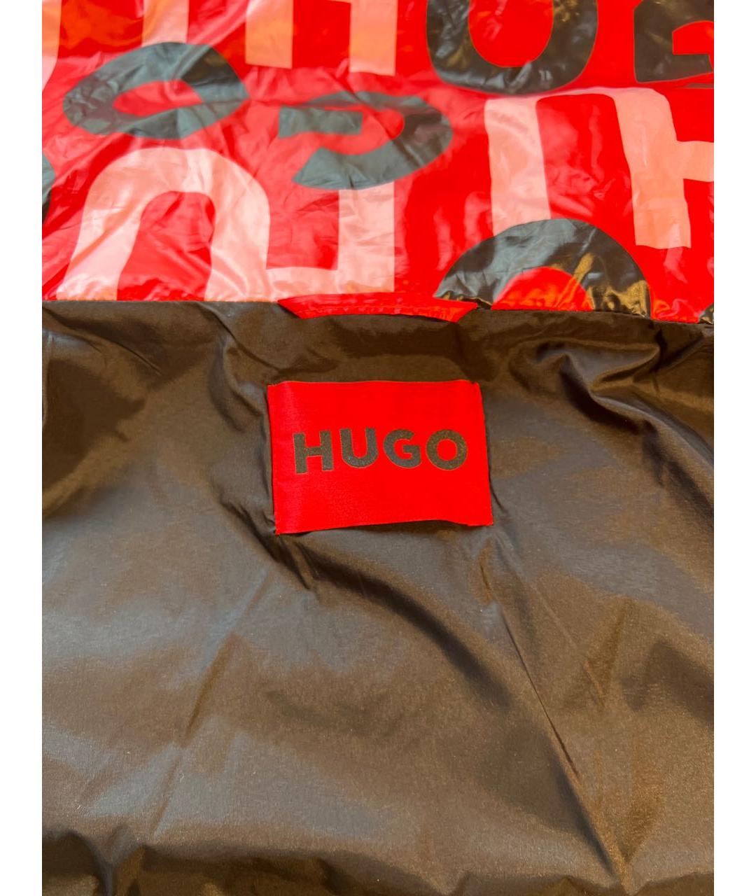 HUGO Красный полиэстеровый пуховик, фото 3