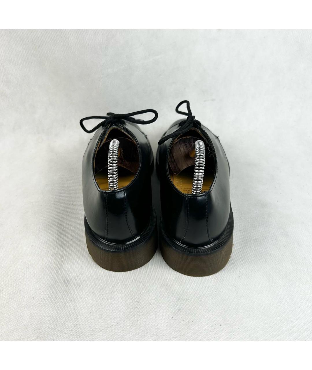 DR. MARTENS Черные кожаные низкие ботинки, фото 6