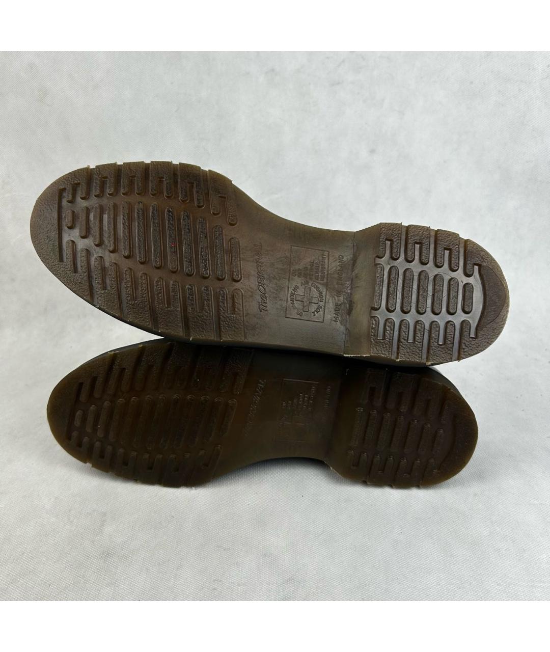 DR. MARTENS Черные кожаные низкие ботинки, фото 7