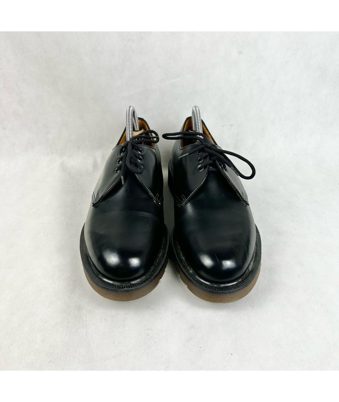 DR. MARTENS Черные кожаные низкие ботинки, фото 5