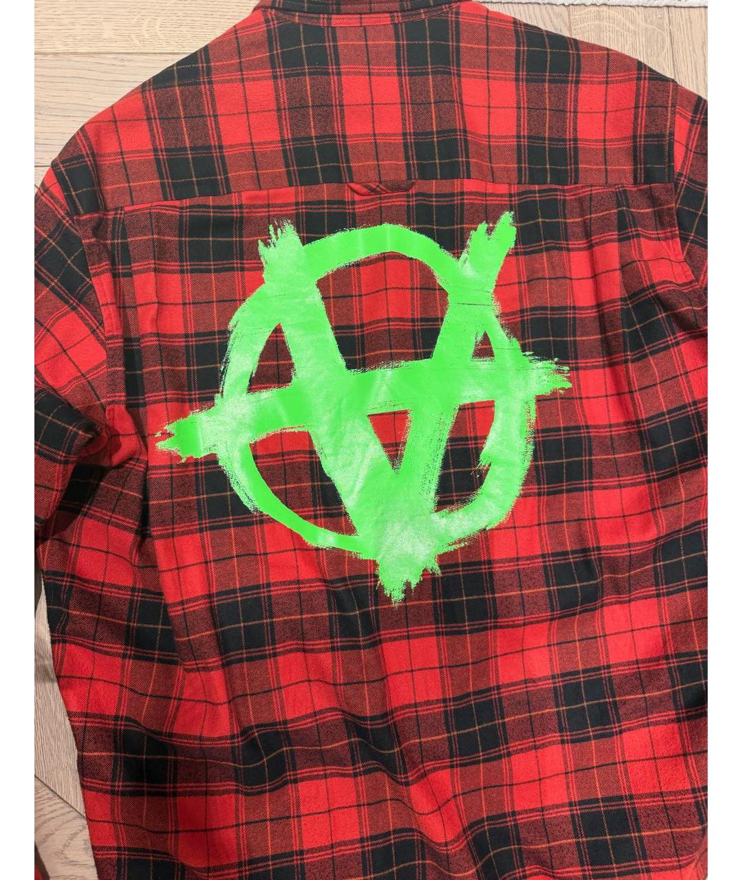 VETEMENTS Мульти хлопковая кэжуал рубашка, фото 3