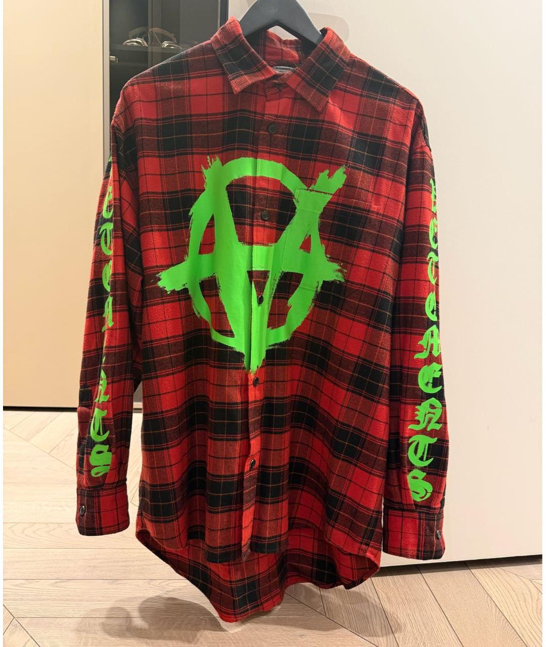 VETEMENTS Мульти хлопковая кэжуал рубашка, фото 5