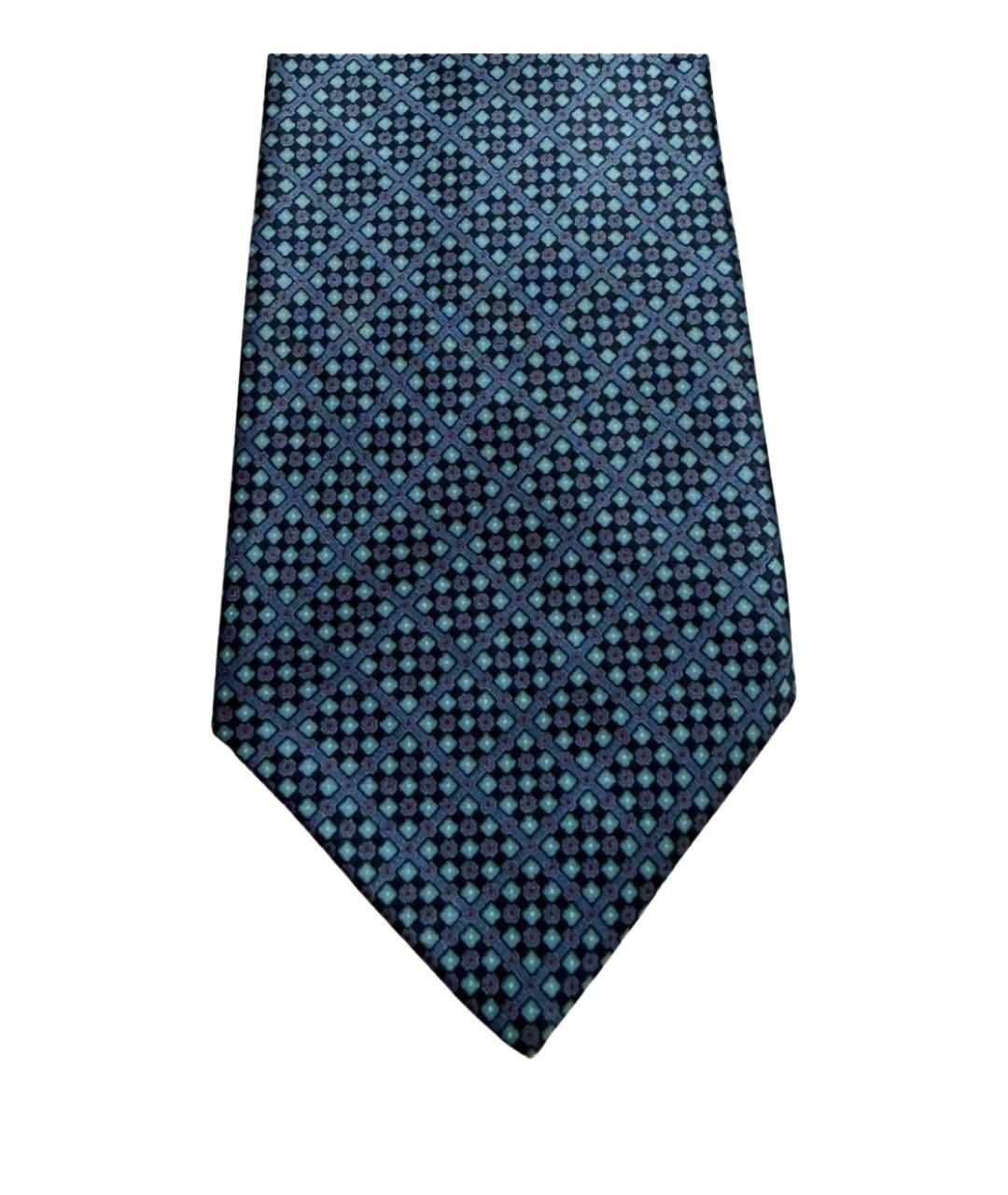 STEFANO RICCI Синий шелковый галстук, фото 1