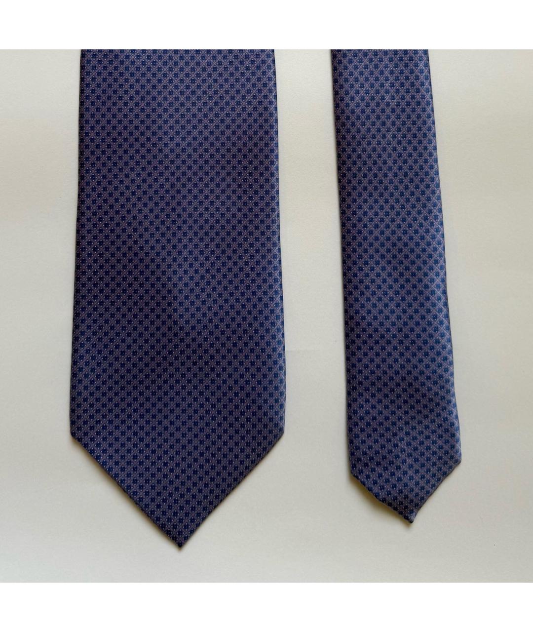 STEFANO RICCI Синий шелковый галстук, фото 4