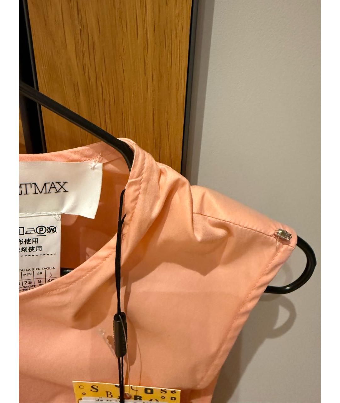 SPORTMAX Коралловая хлопковая майка, фото 5