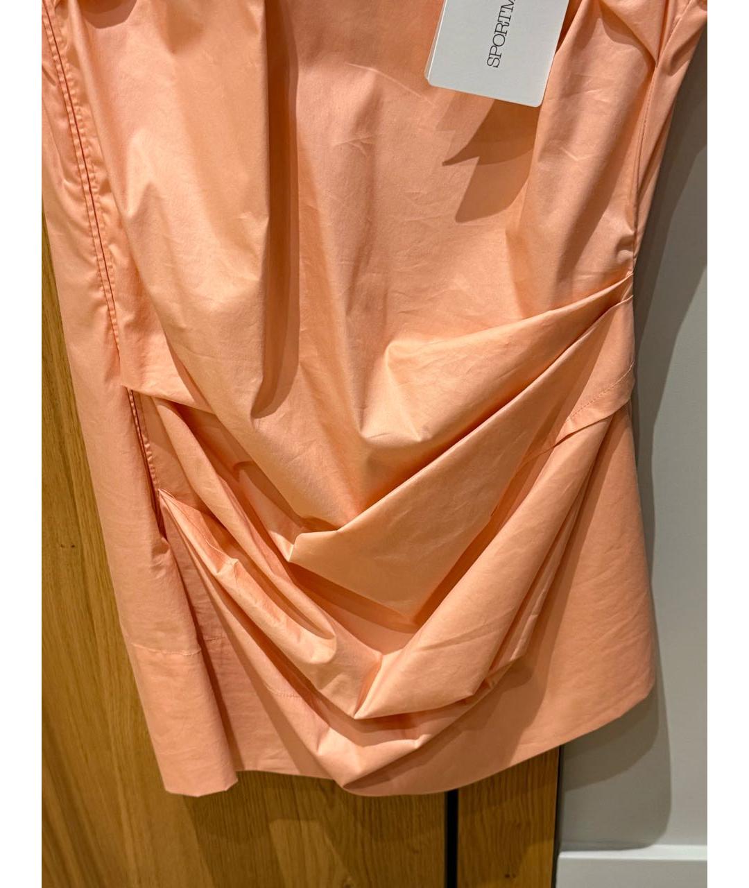 SPORTMAX Коралловая хлопковая майка, фото 6