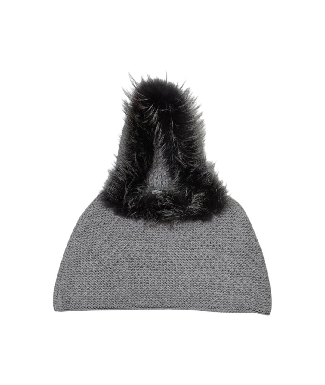 FABIANA FILIPPI Серый кашемировый капюшон, фото 6