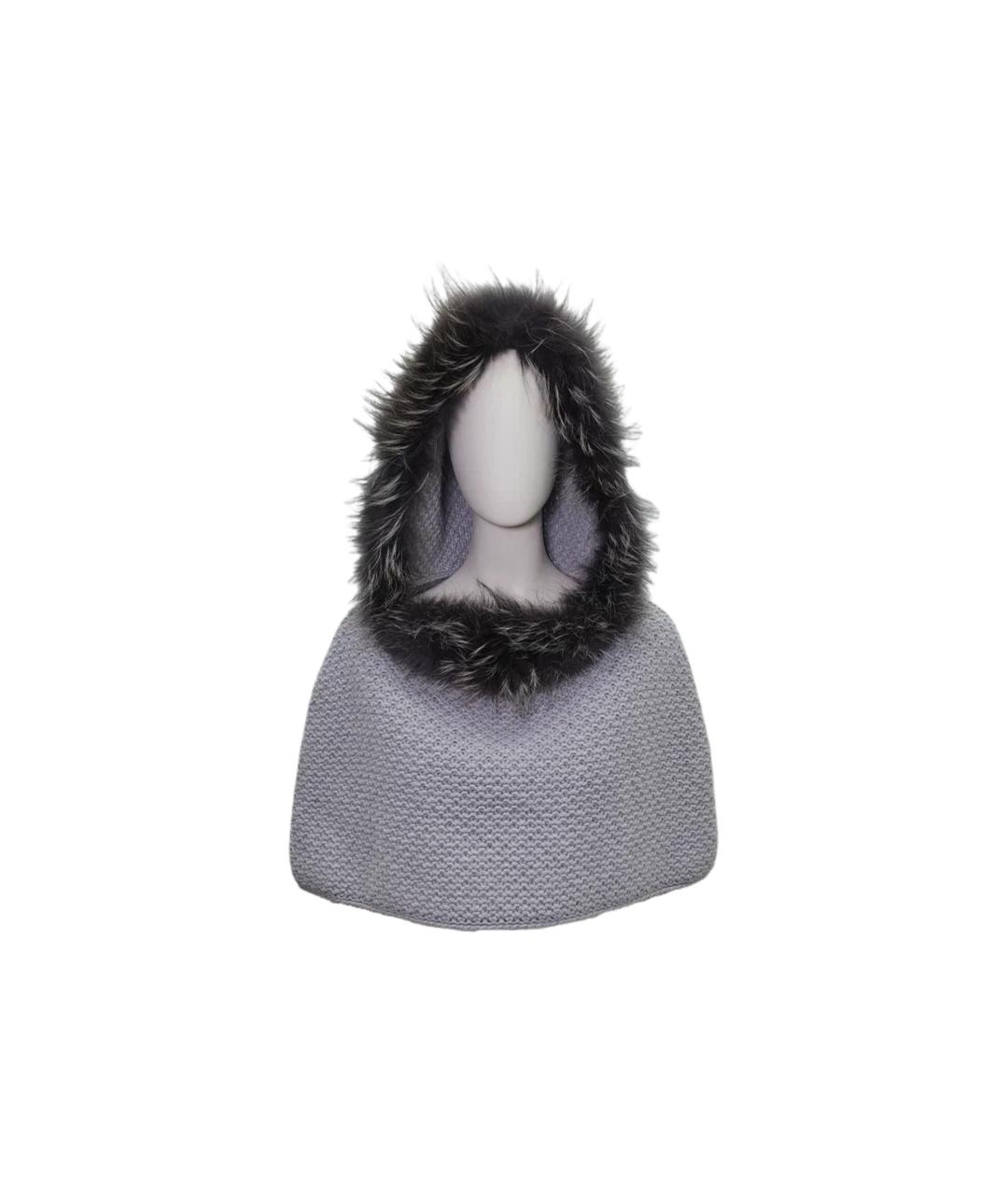 FABIANA FILIPPI Серый кашемировый капюшон, фото 2