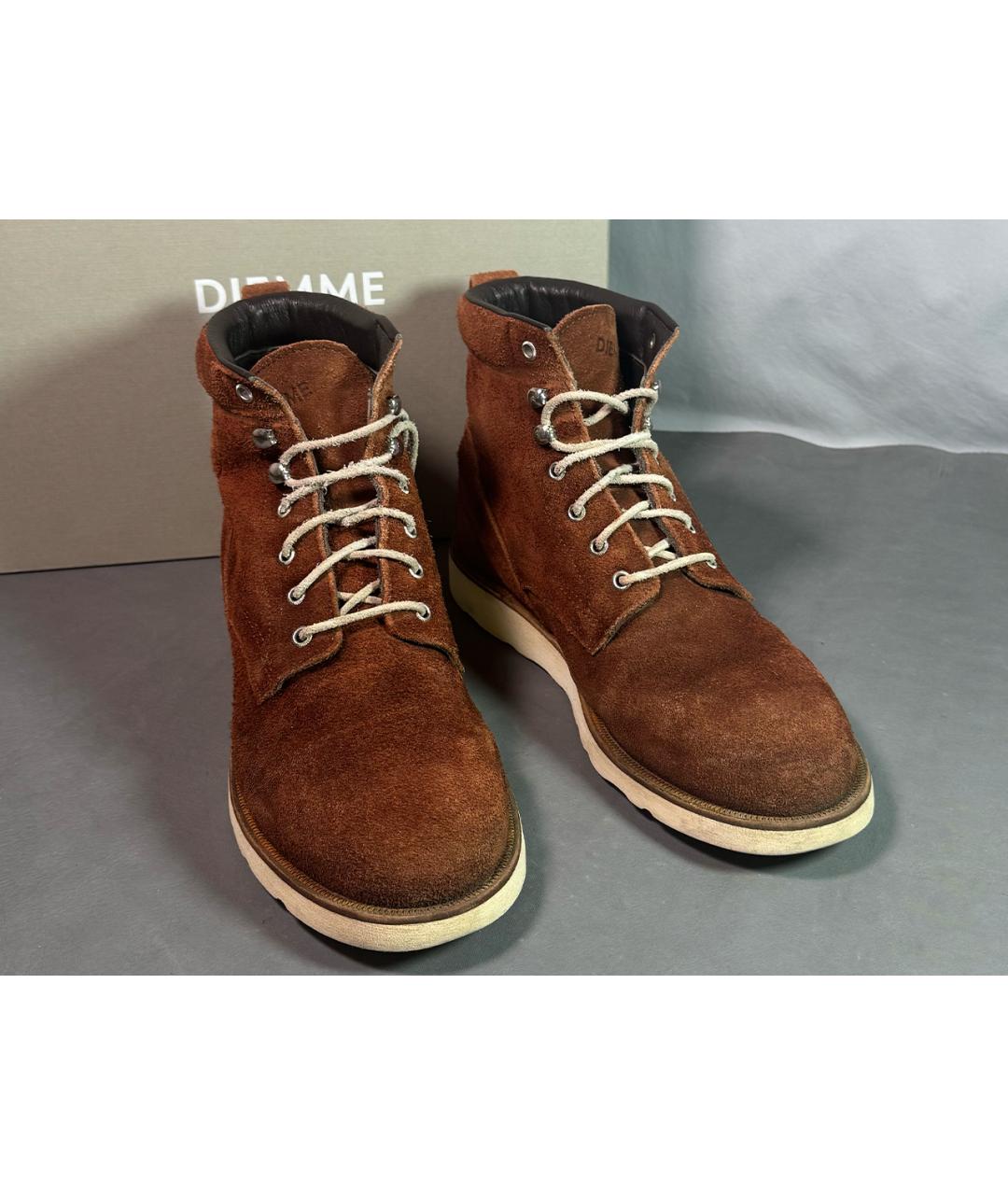 DIEMME Коричневые замшевые высокие ботинки, фото 6