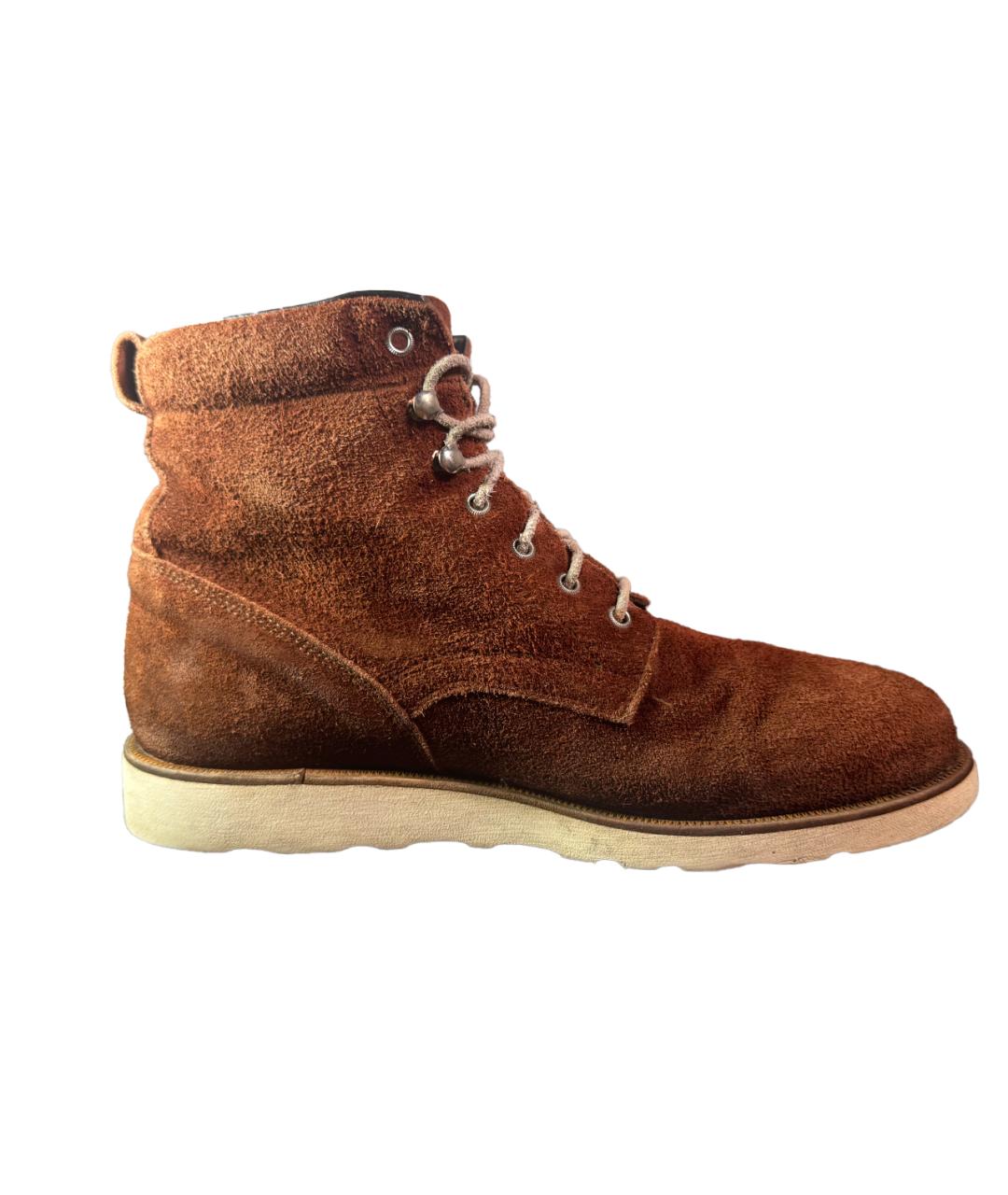 DIEMME Коричневые замшевые высокие ботинки, фото 10