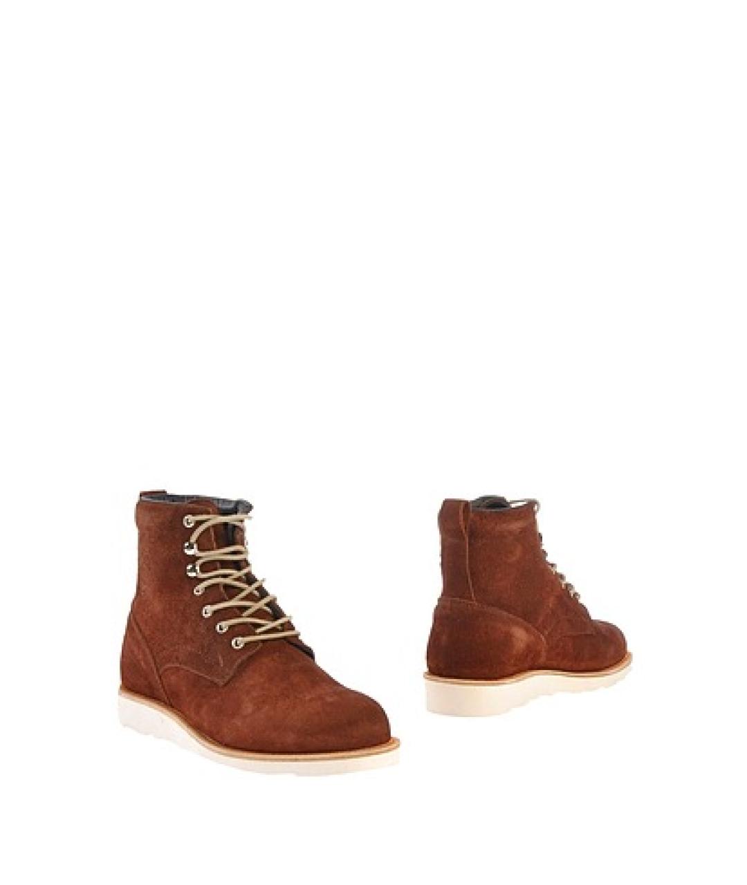 DIEMME Коричневые замшевые высокие ботинки, фото 2