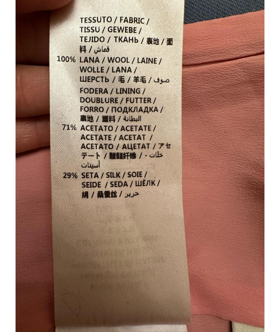 GUCCI Голубой шерстяной жакет/пиджак, фото 6