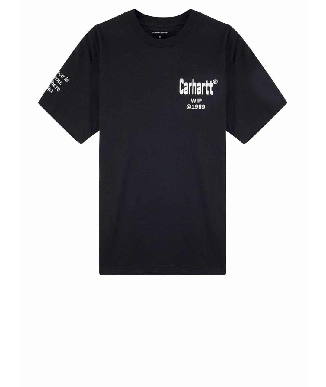 CARHARTT WIP Черная хлопковая футболка, фото 1