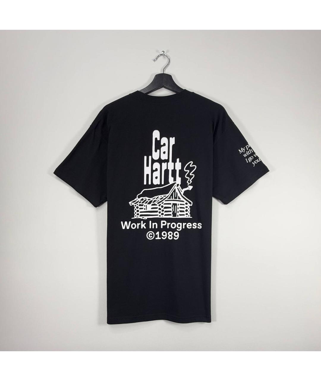 CARHARTT WIP Черная хлопковая футболка, фото 2